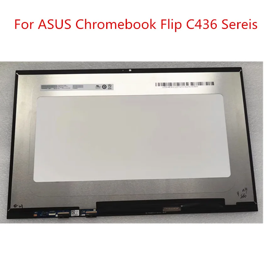 

Origianl New 14" For ASUS Chromebook Flip C436 LED LCD Screen B140HAN06.2 with touch digitizer glass Assembly 1920X1080 FHD