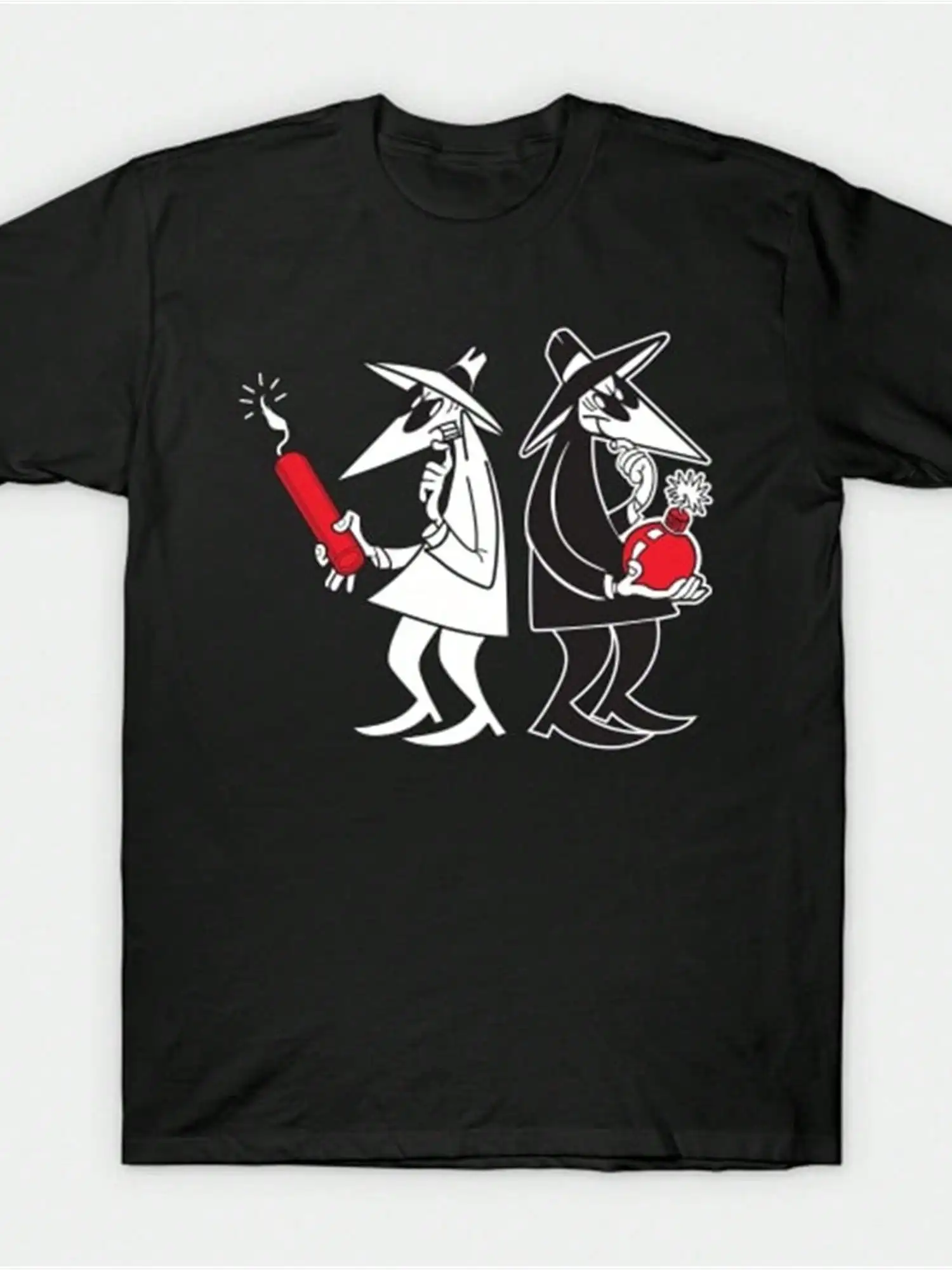 

Spy Vs Spy T-Shirt MEN'S Novelty 100% Cotton T-Shirt, Crew Neck Graphic Tee, Soft & Comfortable, With Slight Stretch, All-Season
