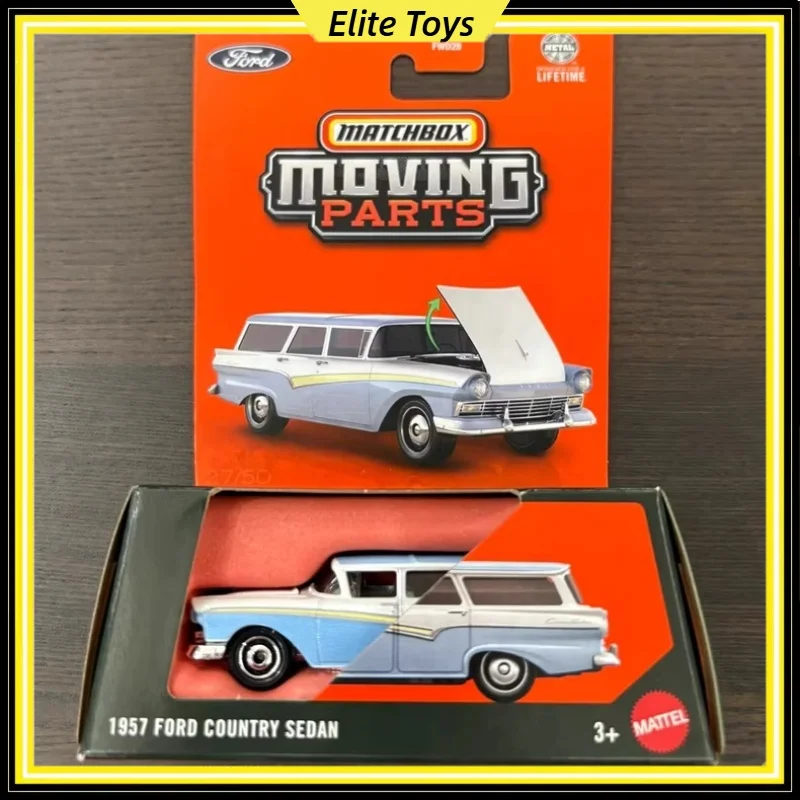 Mattel Match Box Moving Parts Series '57 Ford Country Sedan Metal 1:64 Scale Diecast Mini Car Model Vehicle Collectible Toy Gift