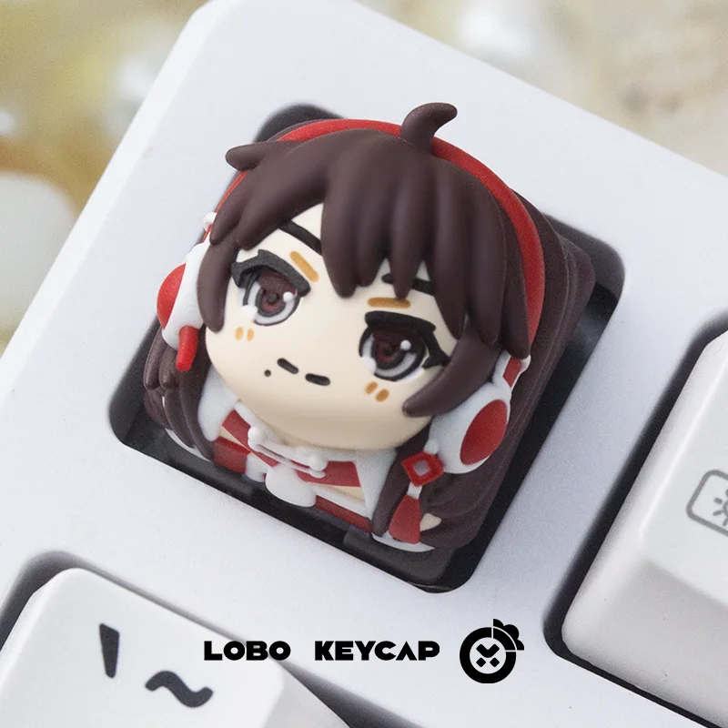 HCY Vsinger Virtual Singers Themed Custom Keycap Resin Artisan Keycaps Mechanical Keyboard Cute PC Gaming Keycap Gift Collection