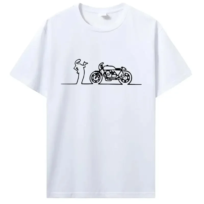 Men Women Moto Guzzi La Linea Guzzisti Nomads T Shirt Lineman TV Series Clothing Cotton Tees T-Shirt Hip Hop Tshirt Streetwear