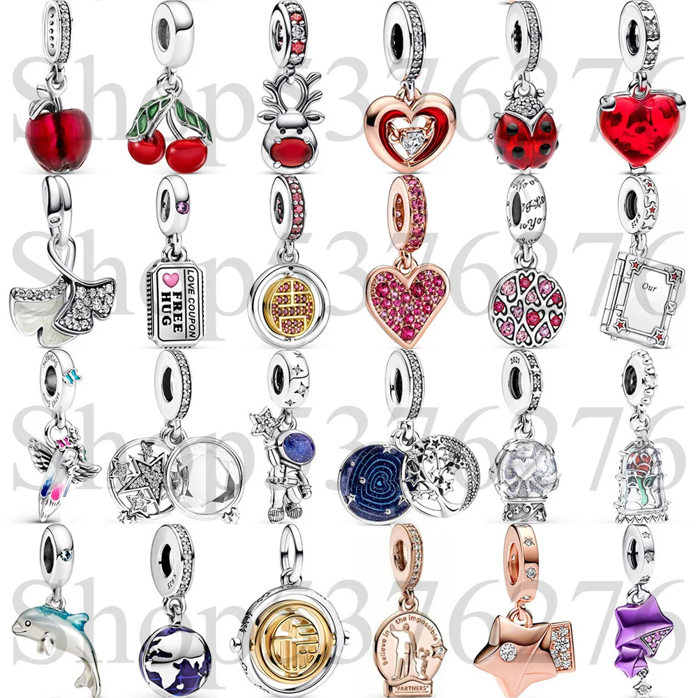 

Подвеска-шар из стерлингового серебра 925 пробы с изображением ангела, мечтающего о будущем, для модных женских браслетов, подарок, украшение для самостоятельного изготовления