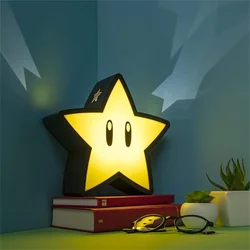 Retro urocza gwiazda lampka nocna, efekt dźwiękowy, animacja dekoracyjna lampka nocna, lampa nastrojowa do gier USB, prezent na boże narodzenie dla dzieci