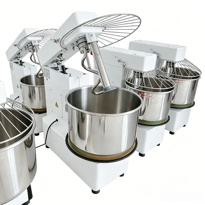 Tilt-up Head Spiral Dough Mixer with Removable Bowl Commercial Flour Kneading Machine for Bakery