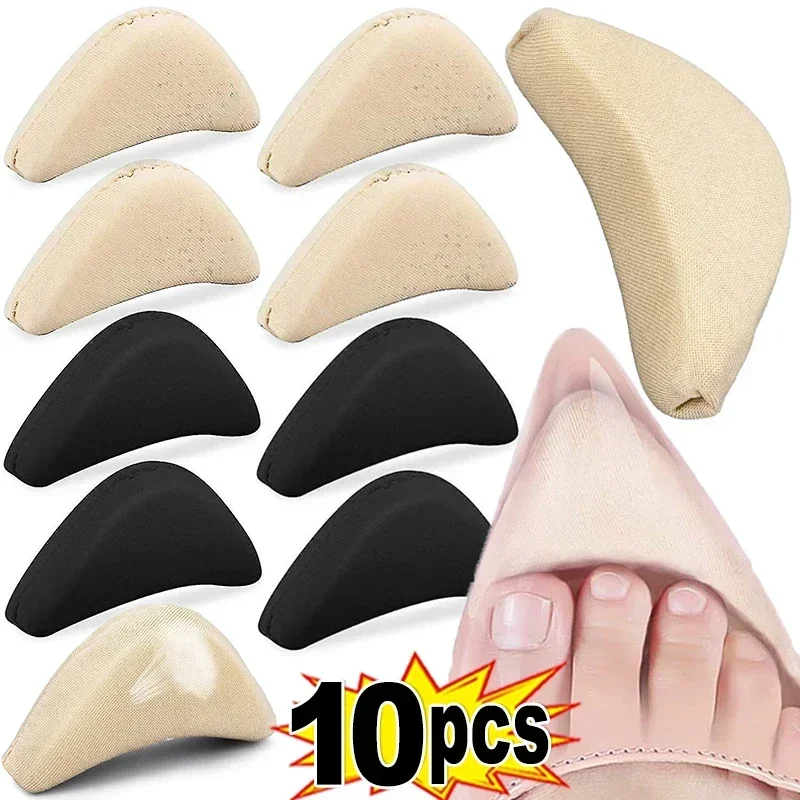 Soft Toe Plug Women High Heel Pain Relief Insert Shoe Palm Cushion Toe Front Filler Sponge Forefoot Pad Adjustable Sizes Insoles