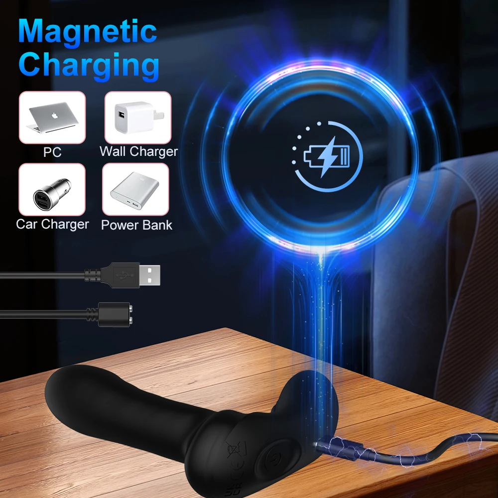 Wiggle Prostate Massager Male Anal Vibrator for Men Wireless Remote Butt Plug Vibrating Anus Masturbator Sex Toys for Couples view 5