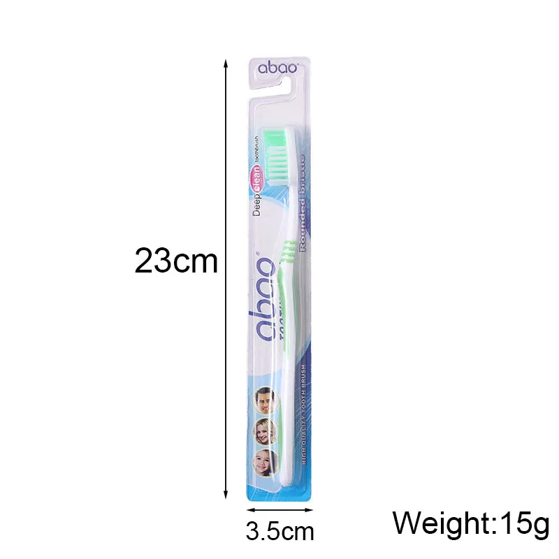 Household Cleaning Daily Adult Toothbrush Individual Packing Color Random PP Anti Slip Soft Rubber Brush Handle Dental Oral Care