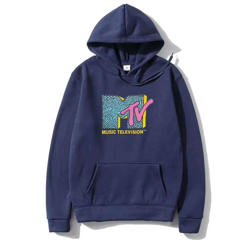 2026 New Model Men's Autumn-Winter Hoodie with MTV Print Set, Street Style Hoodie, Sports Leisure Wear