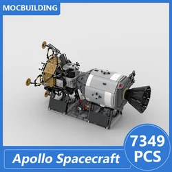 Apollo Spacecraft Model Moc Building Blocks Diy Assemble Bricks Space Educational Creative Collection Xmas Toys Gifts 7349PCS