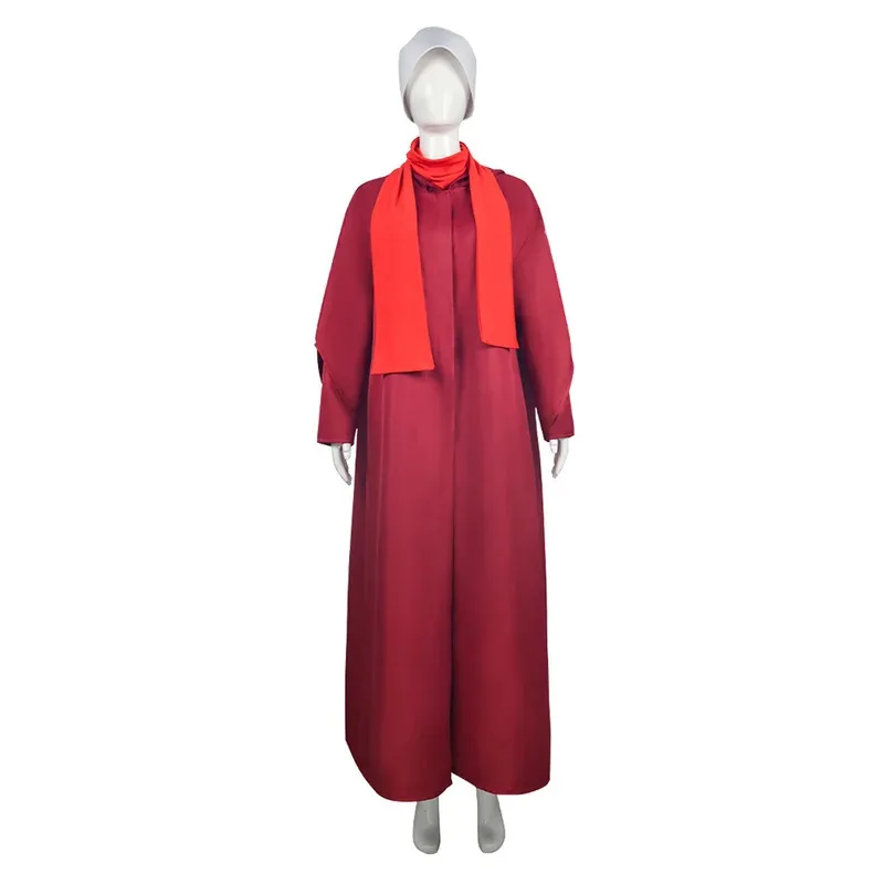 

Handmaid Tale Offred Косплей Фэнтези Шляпа Одежда ТВ Костюм Маскировка Взрослых Женщин Ролевая Игра Фантазия Одежда er] 5