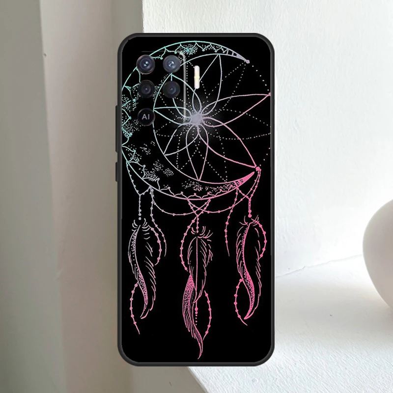 The Dream Catcher Mandala Case For OPPO A52 A72 A92 A5 A9 A31 A53s A15 A16 A17 A57 A77 A76 A96 A91 A54 A74 A94 Cover