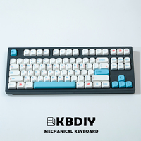 KBDiy PBT Sushi Keycap KOA Profile Japanese Korean Keycaps ISO 7u MAC White 138 Keys Caps for GMK67 Mechanical Game Keyboards