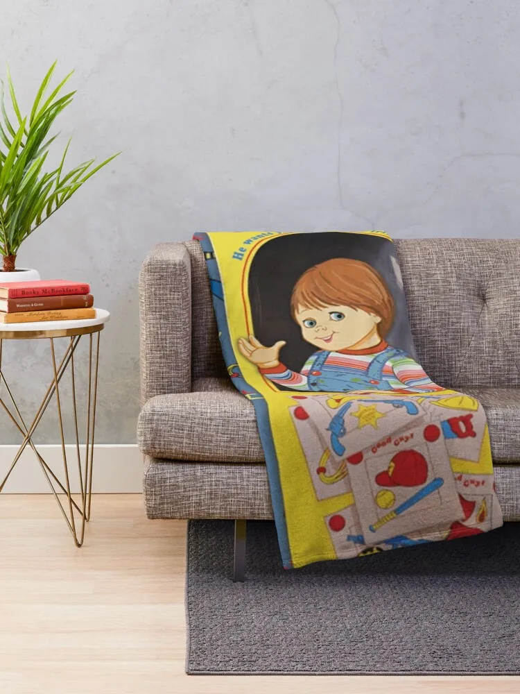 The Good Guys - Childs Play ft. Chucky Throw Blanket sofa Blankets For Bed Blanket For Decorative Sofa