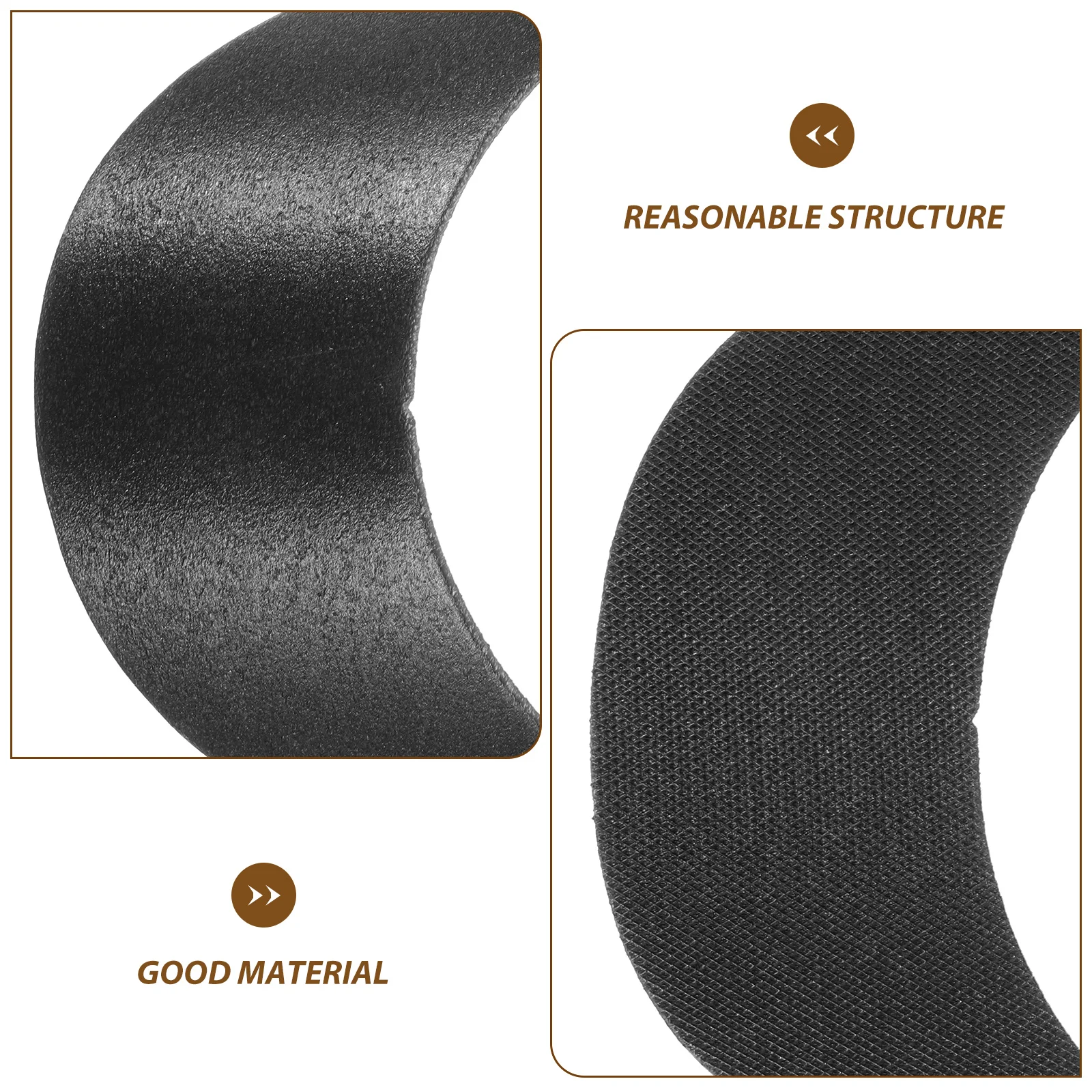 

10pcs 2cm Black Plastic Cap Brim Replacement Brim Shaper Hat Visor Liner Replacements for Baseball Sun Hat Brims Hats