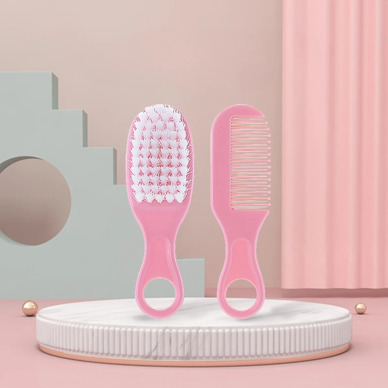 Baby hair removal bath massage brush newborn child bath shampoo soft and comfortable soft bristle brush infant care comb set