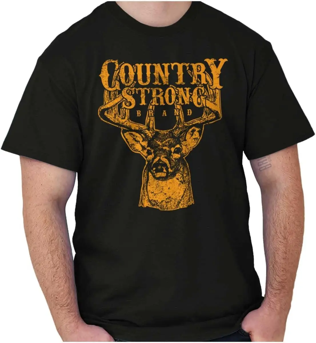 

Футболка с рисунком Country Strong Buck для мужчин и женщин