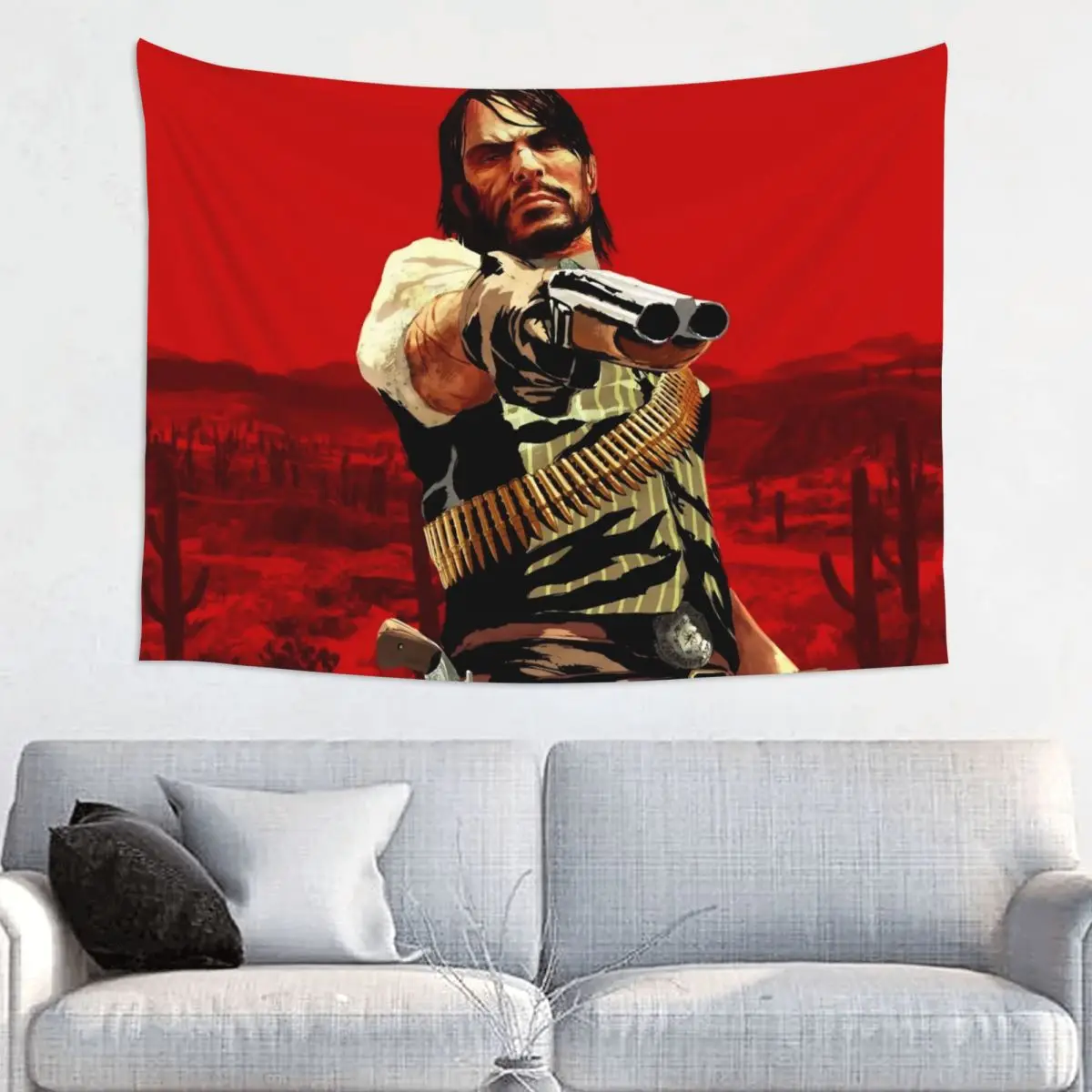 Reds Deads Game Redemptions Tapestry Hippie Wall Hanging John Jack Arthur Room Decor Yoga Mat Psychedelic Wall Tapestry