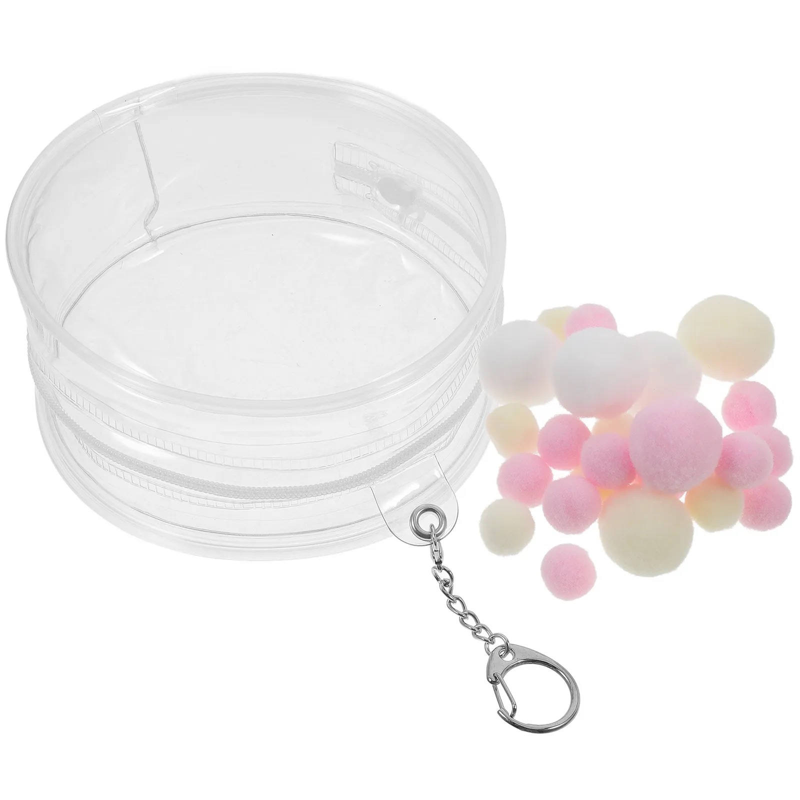 Clear PVC Display Storage Bag Mini Organizer Holder Transparent Figure Protection Smooth Zipper Pouch Clear Figure Display Bag