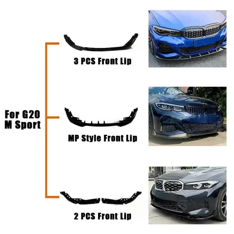 

Carbon Fiber MP Front Bumper Lip Spoiler 3PCS G20 LCI 2020-2024