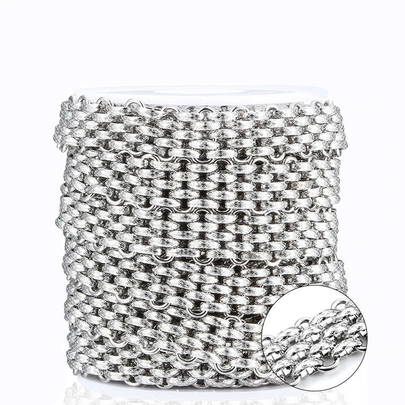 

1Meter Stainless Steel Fashion decoration Chain Supplie For Jewelry Making Diy Accessories Punk Bracelet Necklace Wholesale