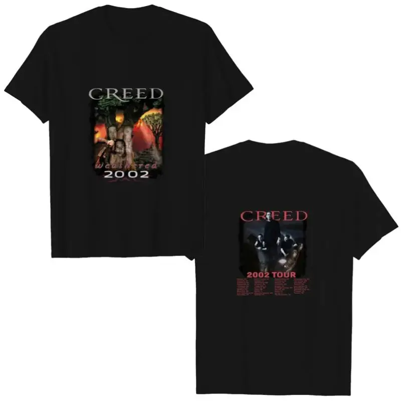 

2002 Creed Tour Weathered Tour 2 sided T shirt