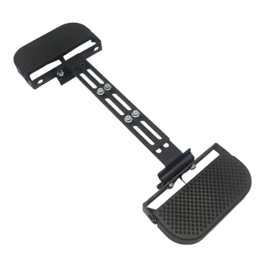 High Quality Black E-bike Folding Step Stool Foldable Enlarge Electric Bike Pedals Widen Front Mount Foot Pegs Motorcycle