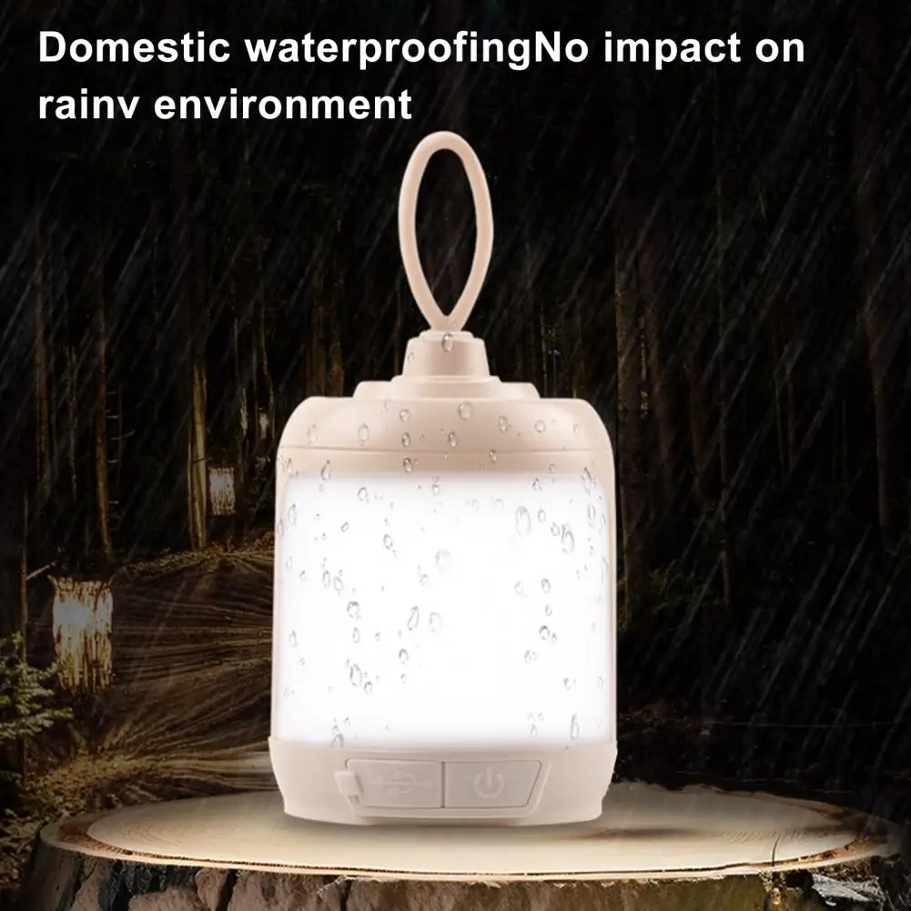 

Mini Hiking Lantern Super Bright Usb Rechargeable Hanging Led Tent Lamp Portable Waterproof Camping Light with 4 Adjustable