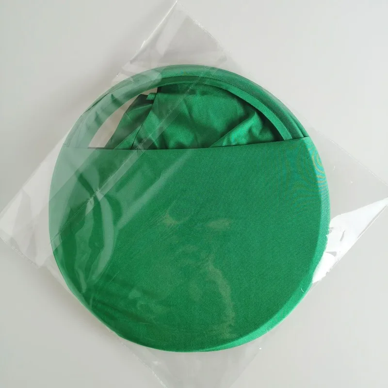 Generic Collapsible Laundry Basket Portable Stretchable Shape Stable Dirt Odor Proof Round Green For Home Bathroom Dirty Clothes