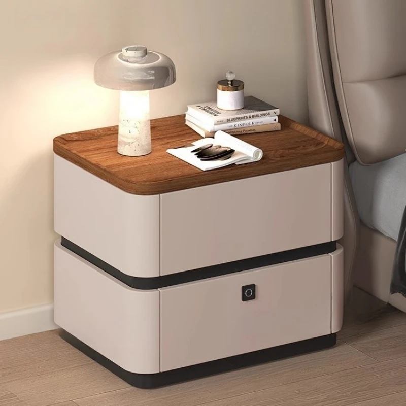 

Customizable Comodino con ricarica intelligente Caffè Armadi con serratura per impronte digitali Comodino Cassetti