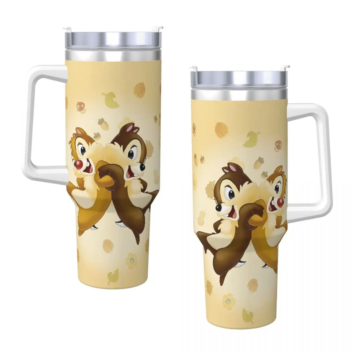 Chip 'n' Dale Tumbler Cold Drink Water Bottle Keep Heat Stainless Steel Thermal Mug Custom DIY Travelist Car Mugs