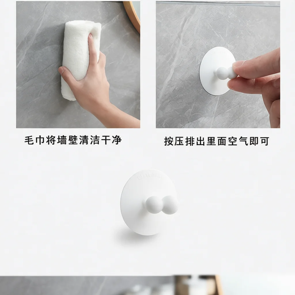 Bathroom Storage Rack Suction Cup Toothbrush Holder Organizer Wall Mounted Toothpaste Shelf For Daily Skincare Accessories - view 2