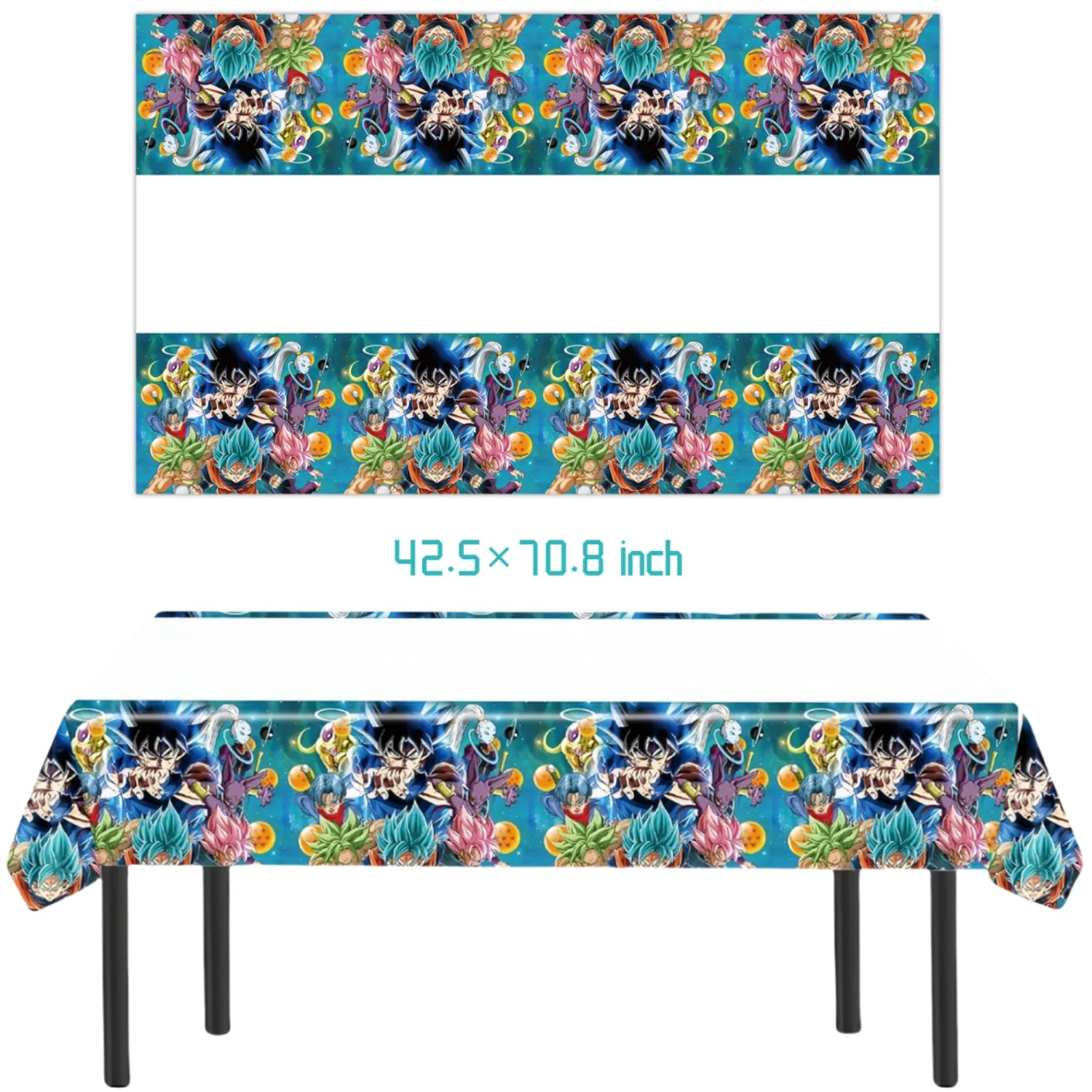 Dragon Ball Goku Tischdecke Geburtstagsparty-Dekoration Einweg-Tischdecke Tischbedeckung Monkey Goku Party-Zubehör – Detail 7
