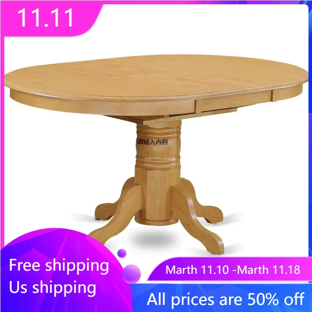 

7 Piece Set Consist of an Oval Dining Room Table with Butterfly Leaf and 6 Wood Seat Chairs, 42x60 Inch