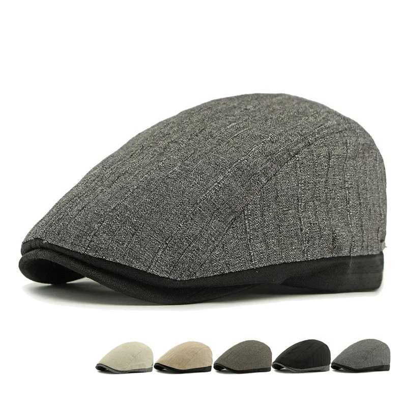 Spring and Summer Polyester Print Newsboy Caps Men Flat Cap Women Painter Beret Hats 79
