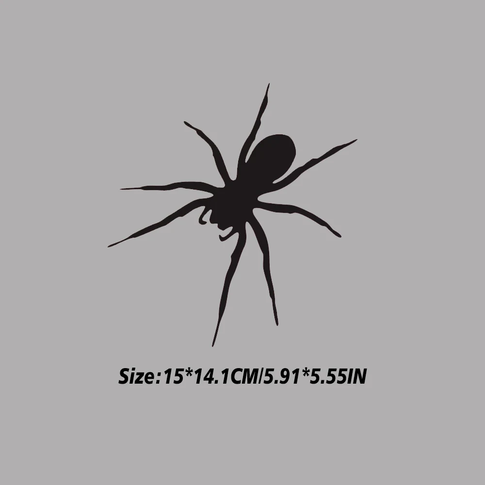 Hollow Car Stickers Cyberpunk Poison Flower Spider Black Widow Stickers Scratch Covering Waterproof Customization