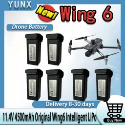Wing 6 GPS Drone Exclusive Intelligent Flight Battery 11.4V 4500mAh, Max 45 Mins Air Time OEM Spare Quadcopter Part