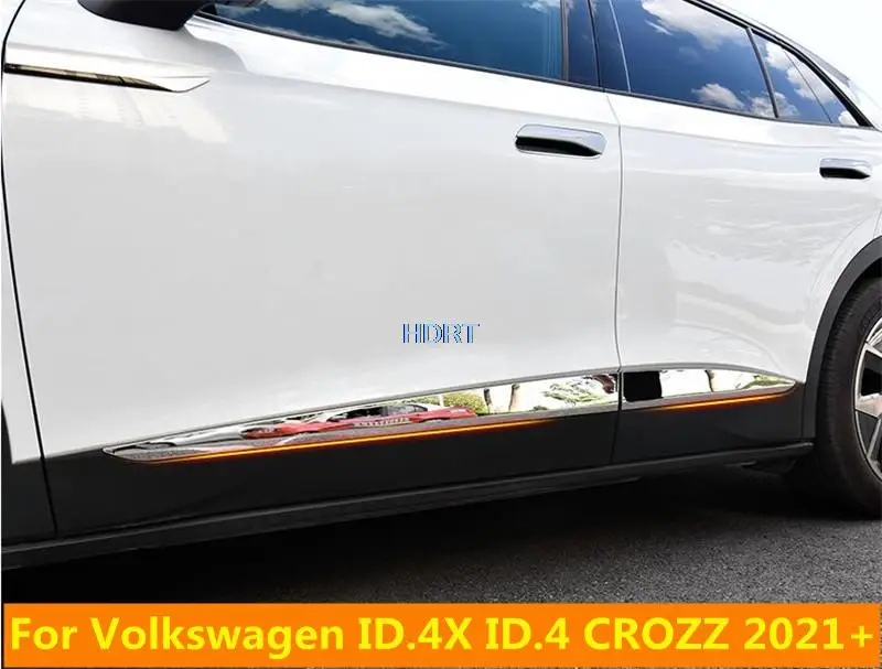 

Car Door Body Side Protector Trim moulding Cover Strips Decoration Accessories Styling For Volkswagen VW ID.4X ID.4 CROZZ 2021+