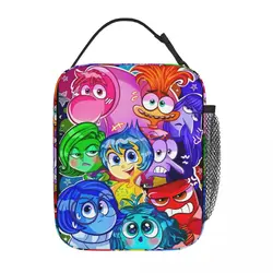 Inside Out Emotions Anxiety Insulated Lunch Bag Thermal Bag Reusable Cartoon Portable Lunch Box Tote Men Women Office Outdoor