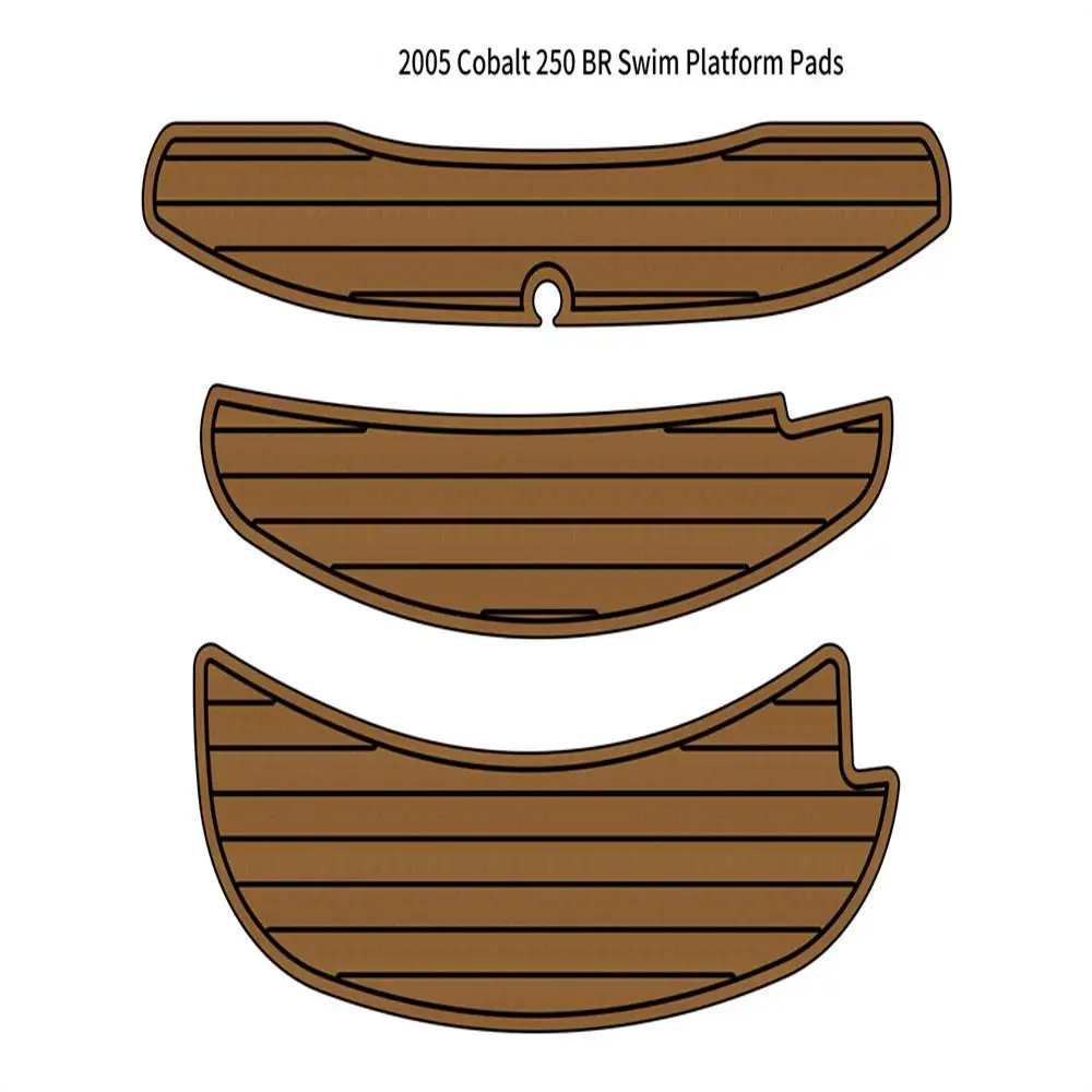 2005 Cobalt 250 BR Swim Platform Step Pad Boat EVA Foam Faux Teak Deck Floor Mat SeaDek MarineMat Gatorstep Style Self Adhesive