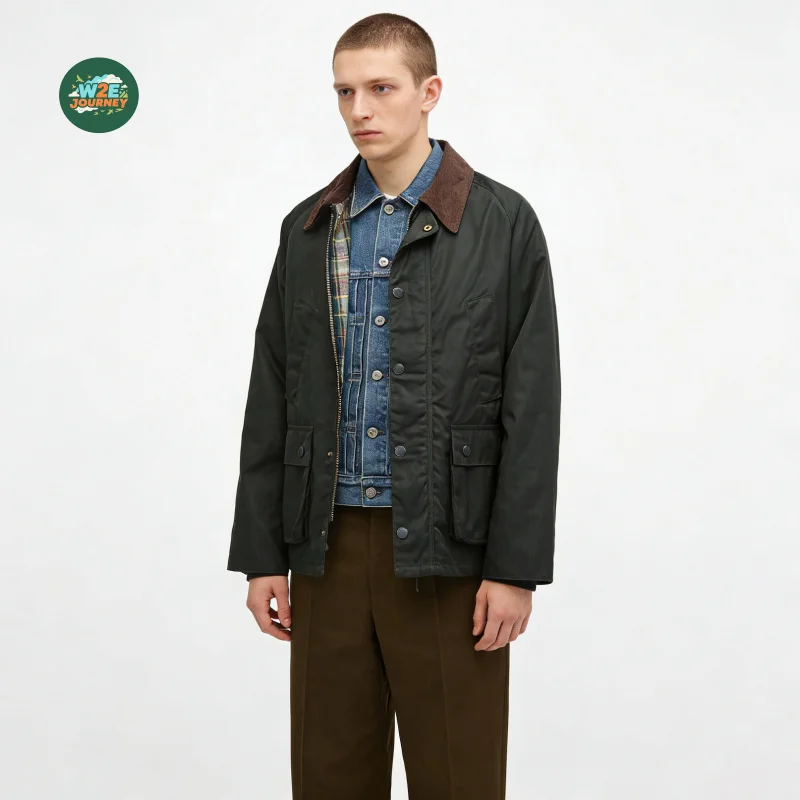 W2EJOURNEY Luxury Quality EU US Size Work Jacket Winter Autumn Oversize Waterproof Hunting Oil Wax Windbreak Coat Jacket