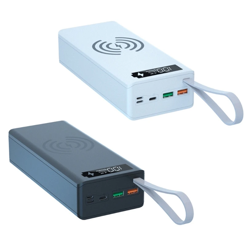 16X18650 Pin Ngân Hàng Cho Ốp Lưng Hộp Bảo Quản Cho PD Sạc Cho Điện Thoại Động Sạc Máy Tính Bảng pin Trang Sức Giọt