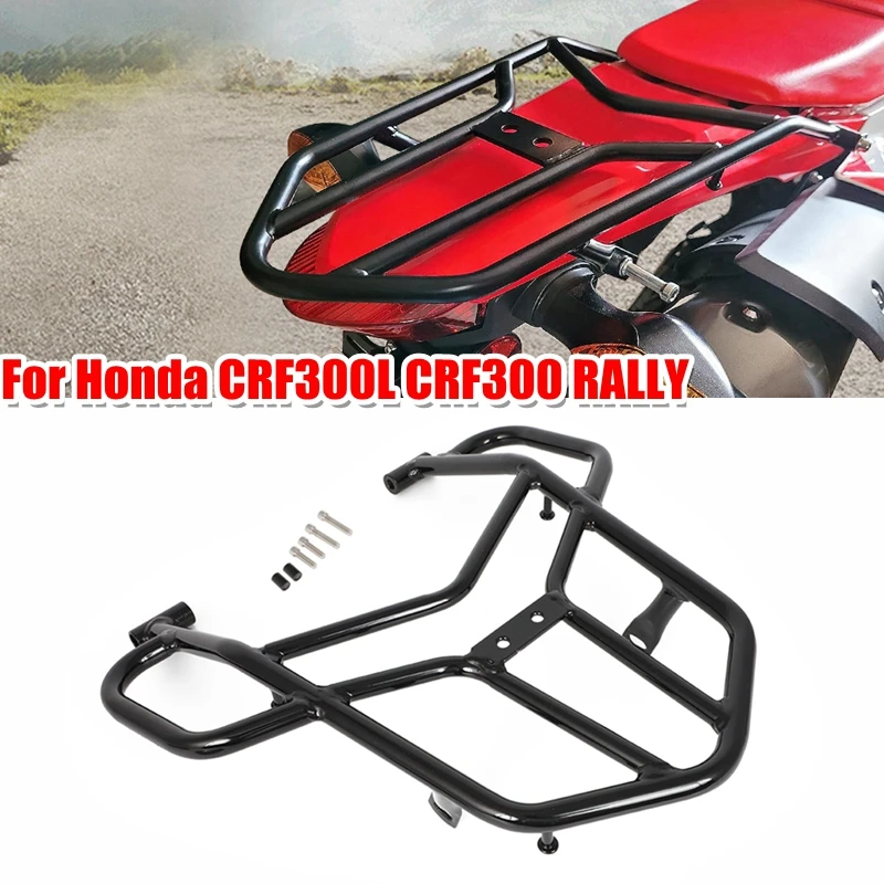 For Honda CRF300L CRF300 Rally 2021-2023 Luggage Rack Rear Tail Rack Suitcase Carrier Board Handle Grip Support Shelf CRF 300L