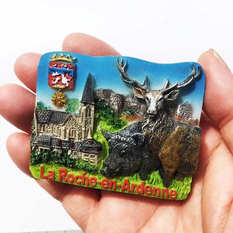 Europe Belgium 3D Fridge Magnets Tourism Souvenir Refrigerator Magnets Sticker Collection Handicraft Decoration Articles