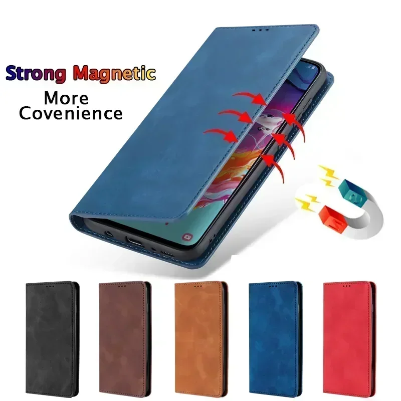 Leather Case For Motorola MOTO G04 G5 G6 G7 G8 G9 G10 G13 G14 G20 G22 G23 G24 G30 G31 Power Lite Play Plus Flip Protective Cover