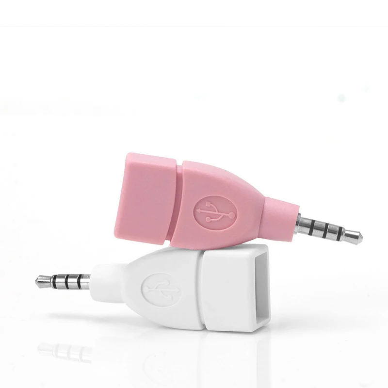 3.5mm to USB 2.0 Female Converter Adapter for Car Connector Accessory