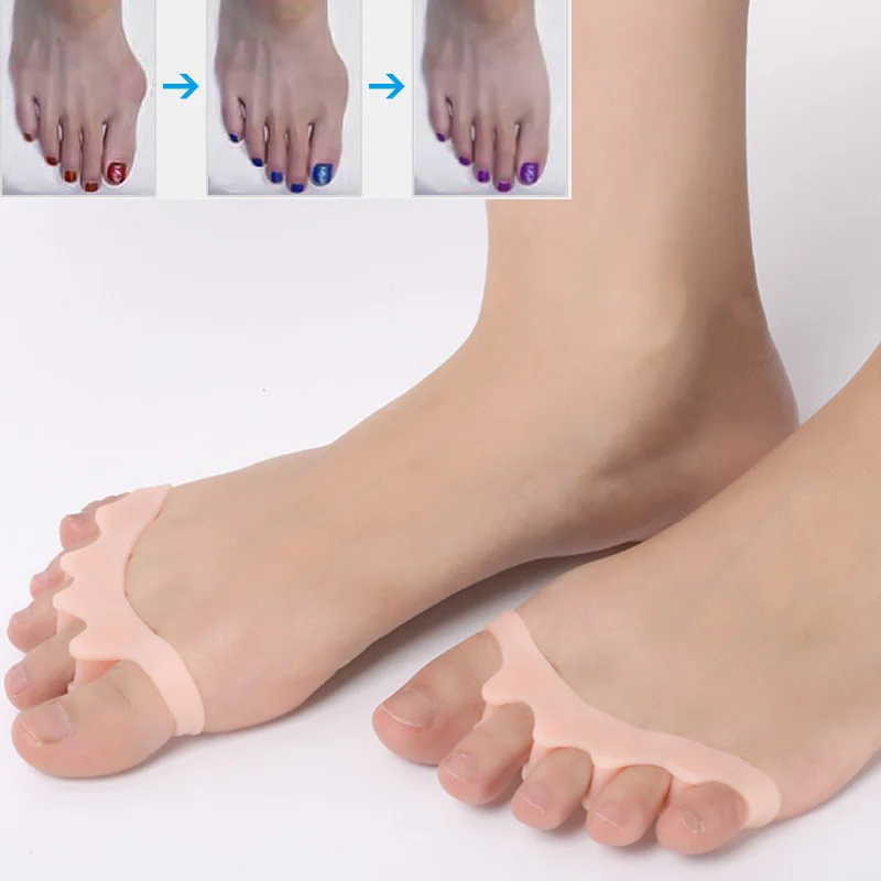 

1Pairs New Protective Toes Separator Suitable Soft Gel Straightener Spacers Stretchers Care Tools
