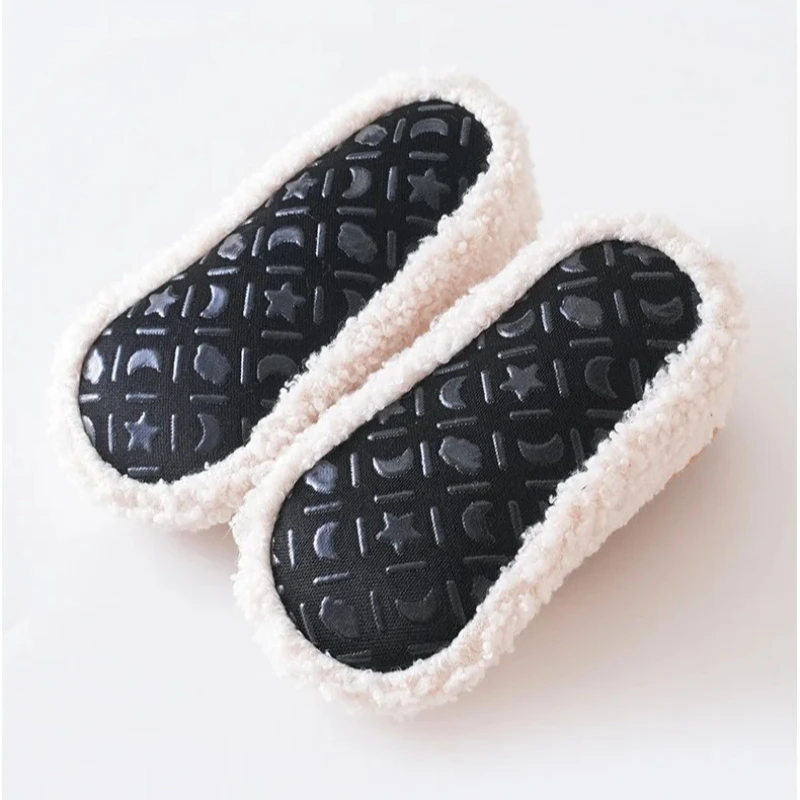 Herbst Winter Kinder Hausschuhe Kleinkind Plüsch Boden Socken Junge Mädchen Weiche Sohle Anti-slip Wanderschuhe Indoor Hause Kinder schuhe – Detail 8