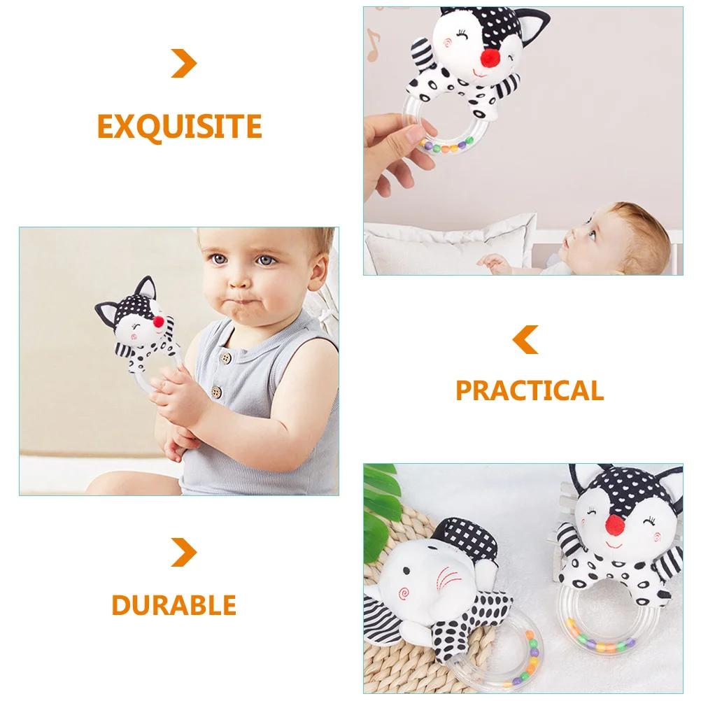 Baby Tafelbel Rammelaar Baby Grijpen Veilig Lichtgewicht Compact Schudgeluid Muzikale Pasgeboren Rammelaar Creativiteit Ontwikkeling