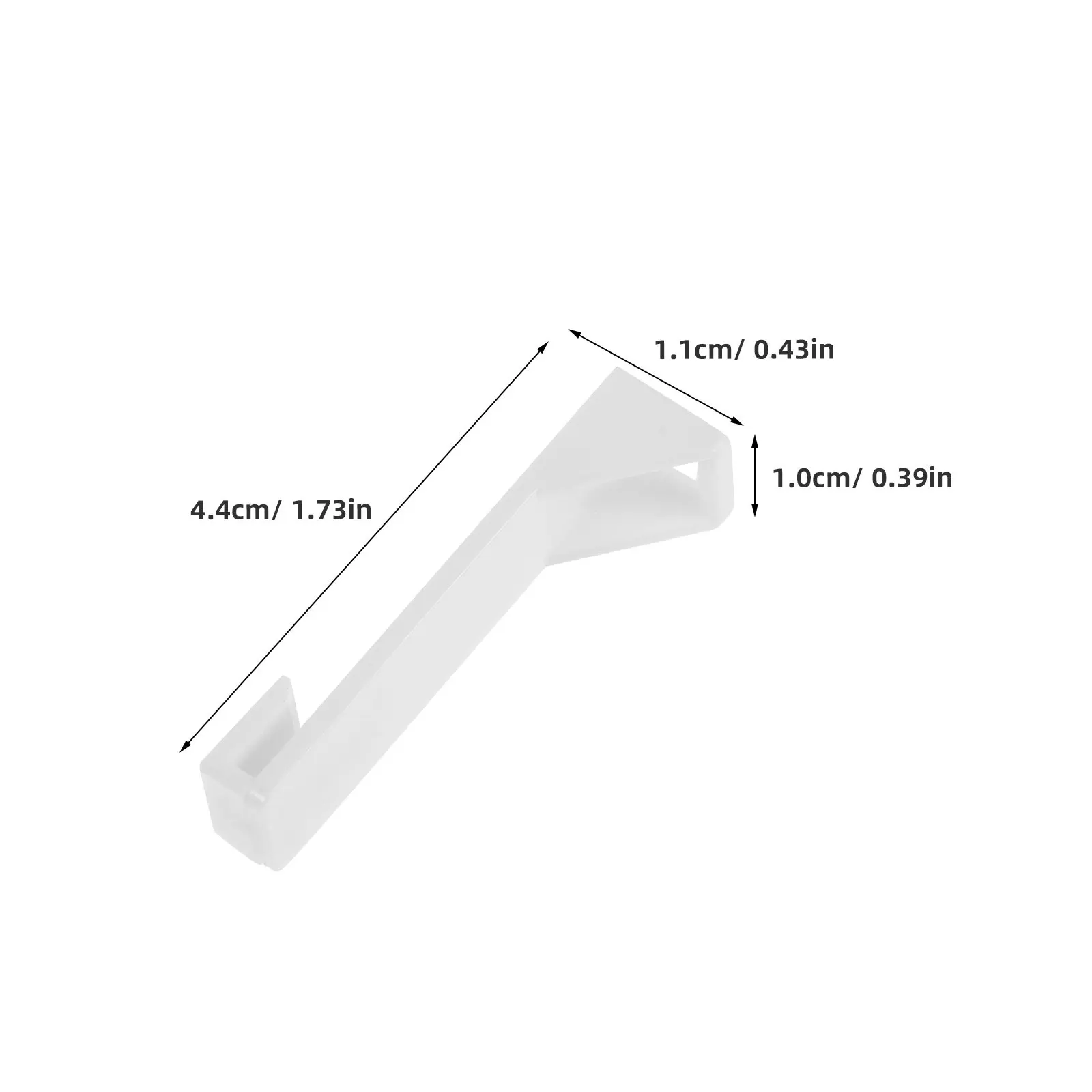50Pcs Plastic Curtain Track Hooks Motorized End Clips Silent Electric Drapes Drive Housing Accessories White Curtain Accessories
