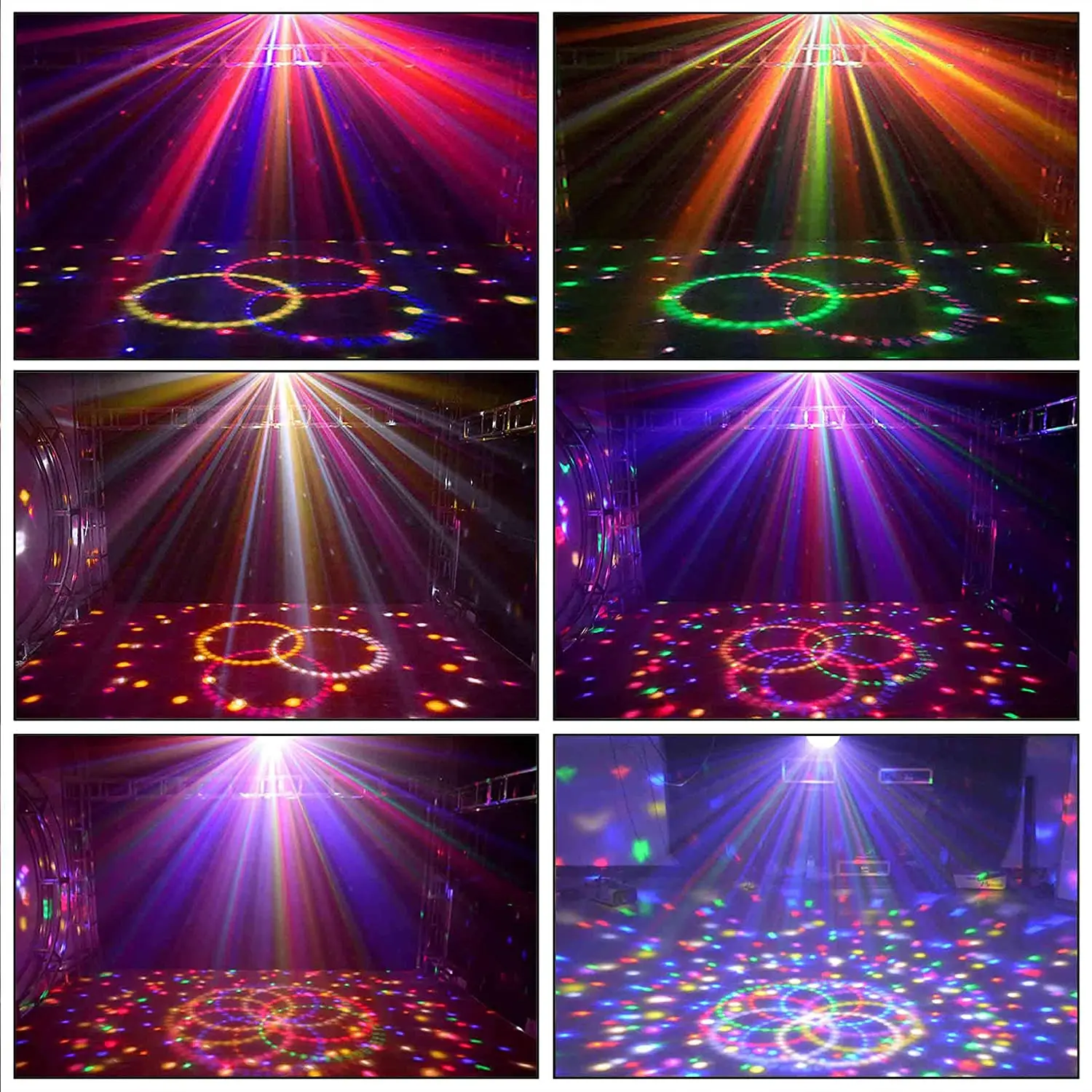 LED Disco Magic Ball Light Sound Control Party Lights TF Card MP3 Player Sound Activated Lamp With Bluetooth For Home KTV Party